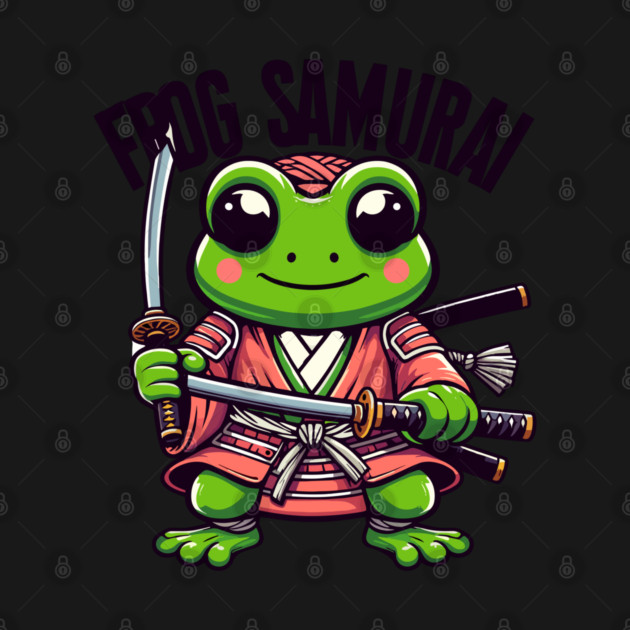 Samurai Kawaii Frog by JessArty