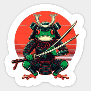 Samurai Warrior Frog Magnet