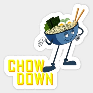 RAMEN CHOW DOWN Sticker
