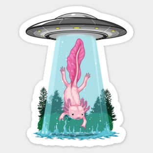 Axolotl Abduction Adventure Magnet