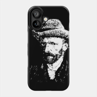 Van Gogh - White for dark backgrounds Phone Case