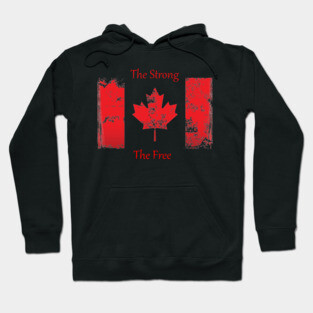 True North Strong And Free T-Shirt | Proud Canadian Pride Shirt | Perfect for Canada Day & Everyday Wear Hoodie