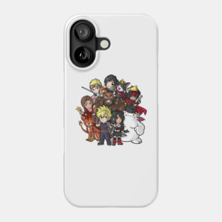 Final Fantasy 7 Chibi Team Phone Case