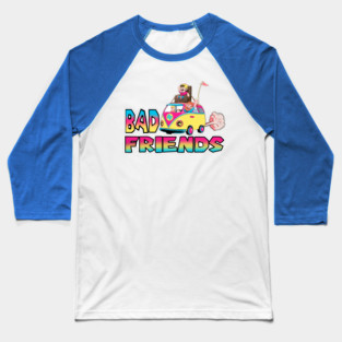 Super Bad Kart Friends Baseball T-Shirt