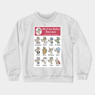 All of the Author Reindeer Crewneck Sweatshirt