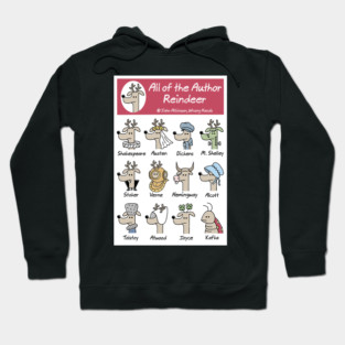 All of the Author Reindeer Hoodie