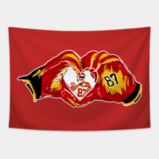 Travis KELCE Heart Tapestry