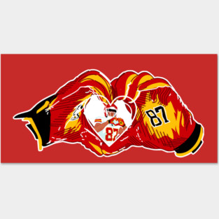 Travis KELCE Heart Posters and Art