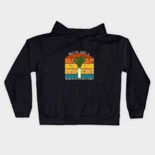 Serious Leek – Retro Edition Kids Hoodie