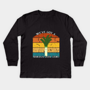 Serious Leek – Retro Edition Kids Long Sleeve T-Shirt