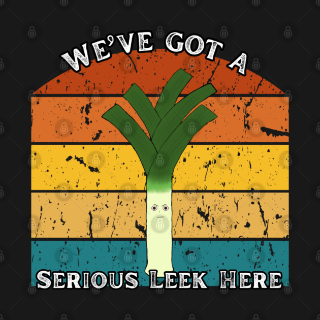 Serious Leek – Retro Edition by The Punny Grocer