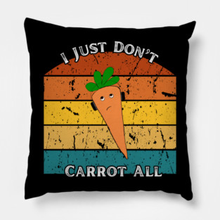 I Just Don’t Carrot All – Retro Edition Pillow