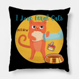 Princess Of Feral Cats Pillow