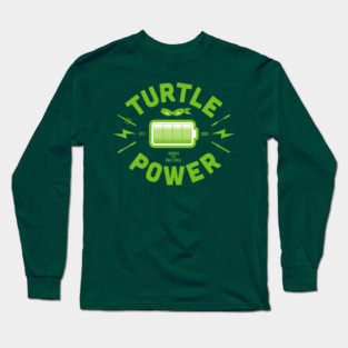 Turtle Power - ooze green Long Sleeve T-Shirt