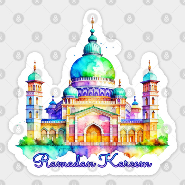 Watercolor Ramadan Mosque Sticker by HolidayBug