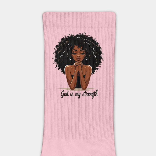 Woman Praying - God is my strength by UrbanLifeApparel