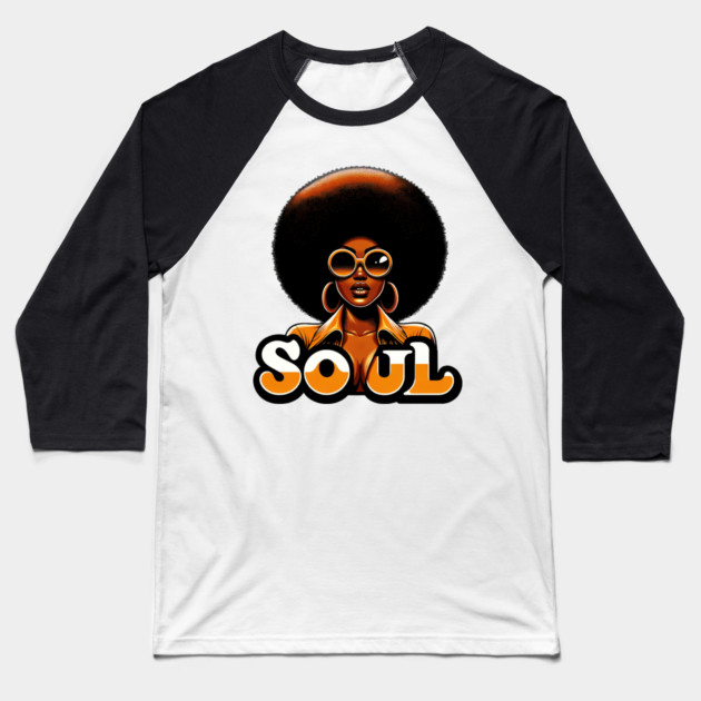 Soul Woman Baseball T-Shirt by UrbanLifeApparel
