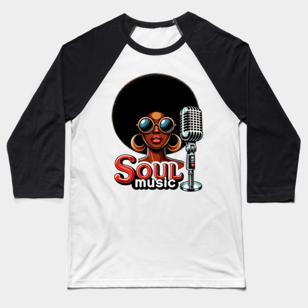 Soul Music Baseball T-Shirt by UrbanLifeApparel
