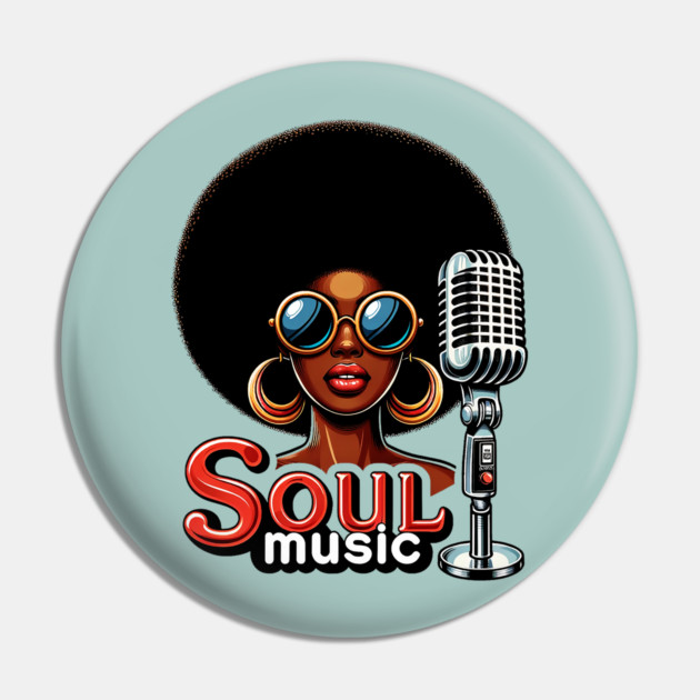 Soul Music Pin by UrbanLifeApparel
