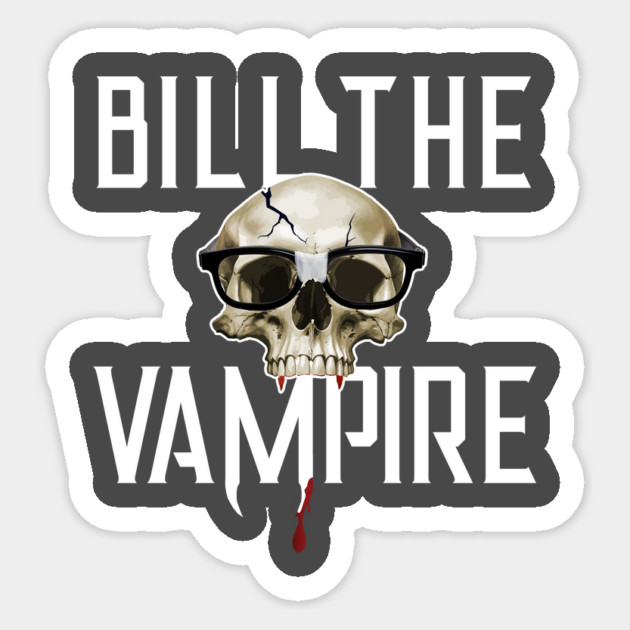 Bill The Vampire - Nerd King (light) Sticker by Rick Gualtieri