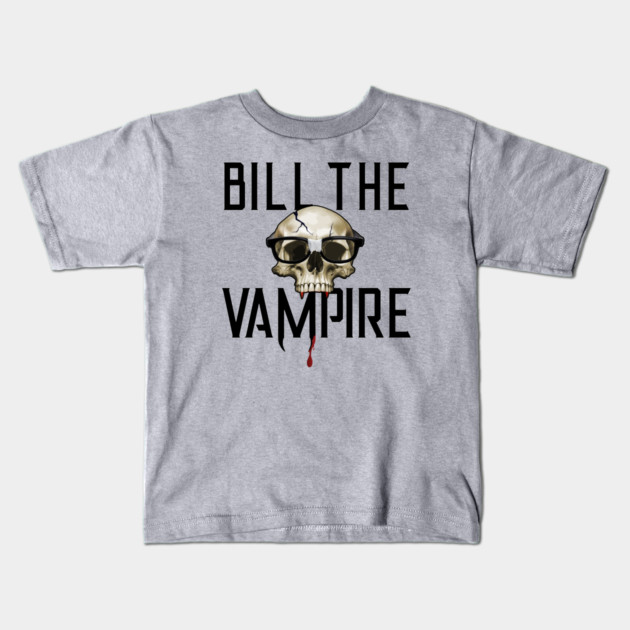 Bill The Vampire - Nerd King (dark) Kids T-Shirt by Rick Gualtieri