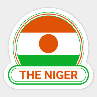 The Niger Country Badge - The Niger Flag Sticker