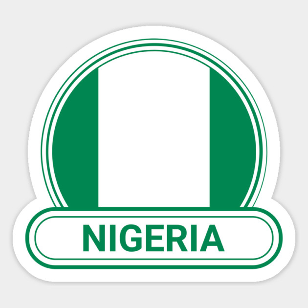 Nigeria Country Badge - Nigeria Flag Magnet by Yesteeyear