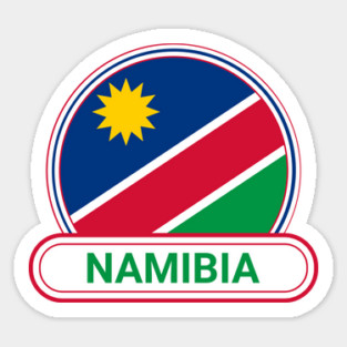 Namibia Country Badge - Namibia Flag Sticker