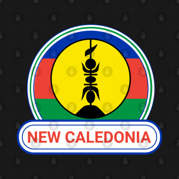 New Caledonia Country Badge - New Caledonia Flag by Yesteeyear