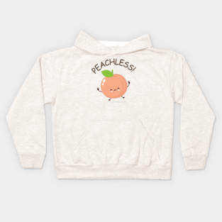 Peachless Funny Peach Kids Hoodie