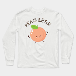 Peachless Funny Peach Long Sleeve T-Shirt