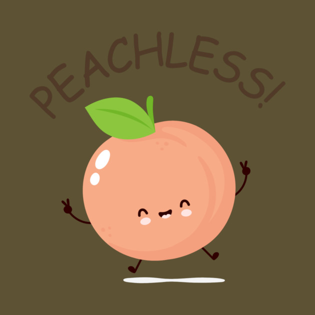 Peachless Funny Peach by The WYLD Tribe