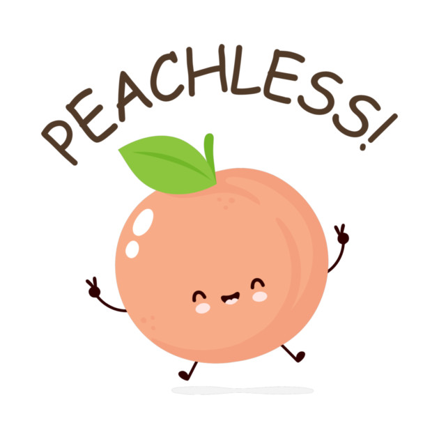 Peachless Funny Peach by The WYLD Tribe