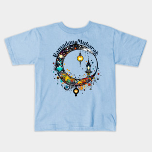 Pollock-style Ramadan Moon Kids T-Shirt