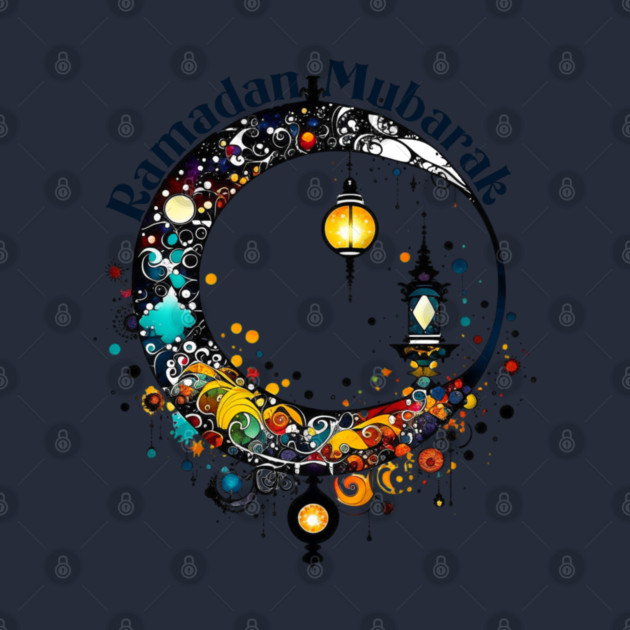 Pollock-style Ramadan Moon by HolidayBug