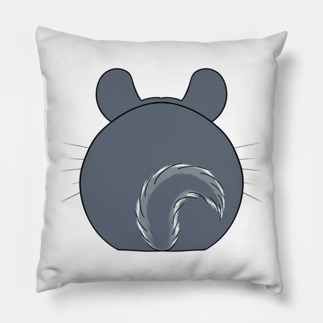 Chinchilla Butt Pillow by DeguArts