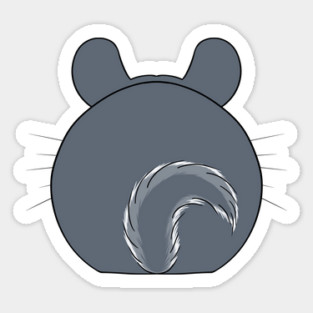 Chinchilla Butt Sticker