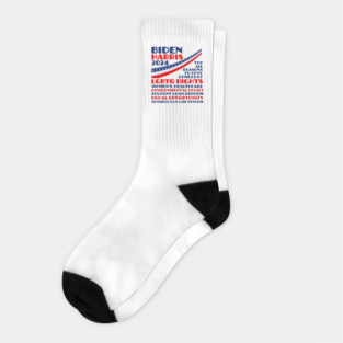 Biden Harris 2024 Election Platform Socks