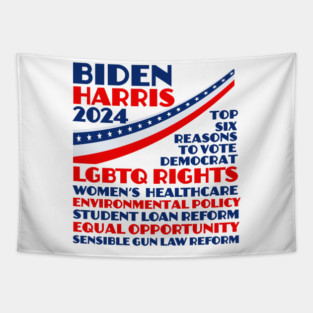 Biden Harris 2024 Election Platform Tapestry
