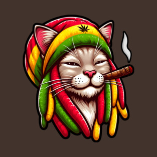 Rasta 420 Cat T-Shirt