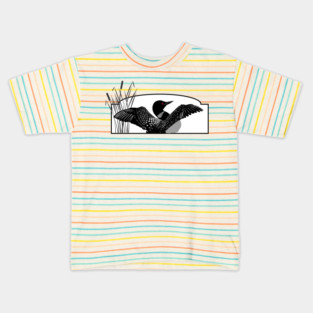 Loon Bird Kids T-Shirt