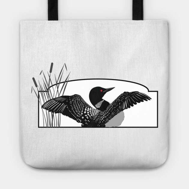Loon Bird Tote by DickinsonDesign