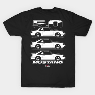 Foxbody 5.0 Ford Mustang Sides T-Shirt