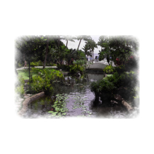 Tropical Resort Pond T-Shirt