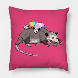 Opossum parent Pillow