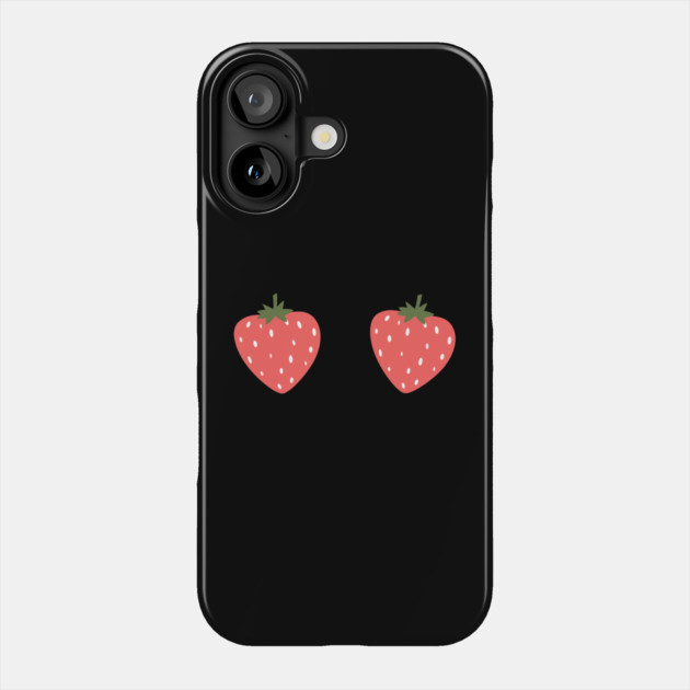 Summer Strawberry Boobs Phone Case by The WYLD Tribe