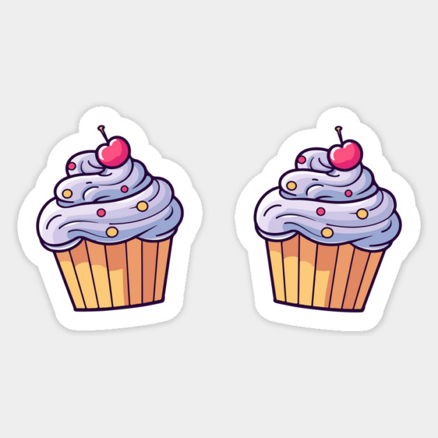Cupcake Boobs Sticker by The WYLD Tribe