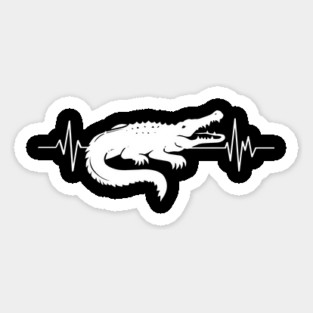 Alligator Heartbeat Line Magnet