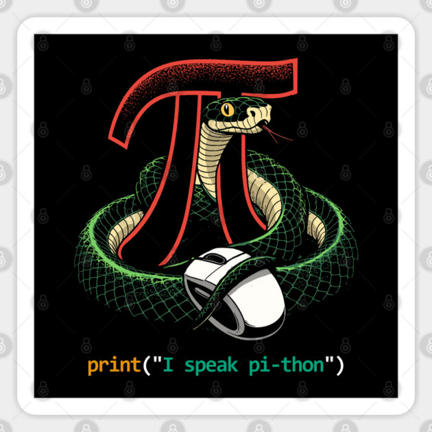 Sssmart Python Programmer Sticker by GoshWow®