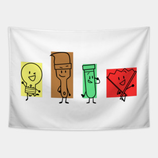 Core 4 Bright Lights Inanimate Insanity Tapestry